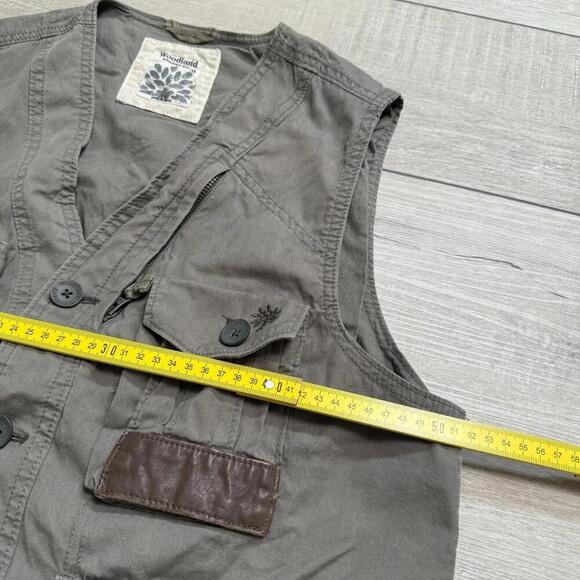 Woodland Adventure Gear Utility Vest Olive Green Sz M Outdoor Multi Pocket Hike - Picture 4 of 9